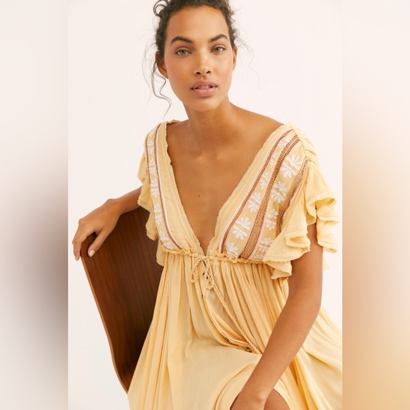 Free People Bali Will Wait For You Midi Dress - Picture 4 of 6